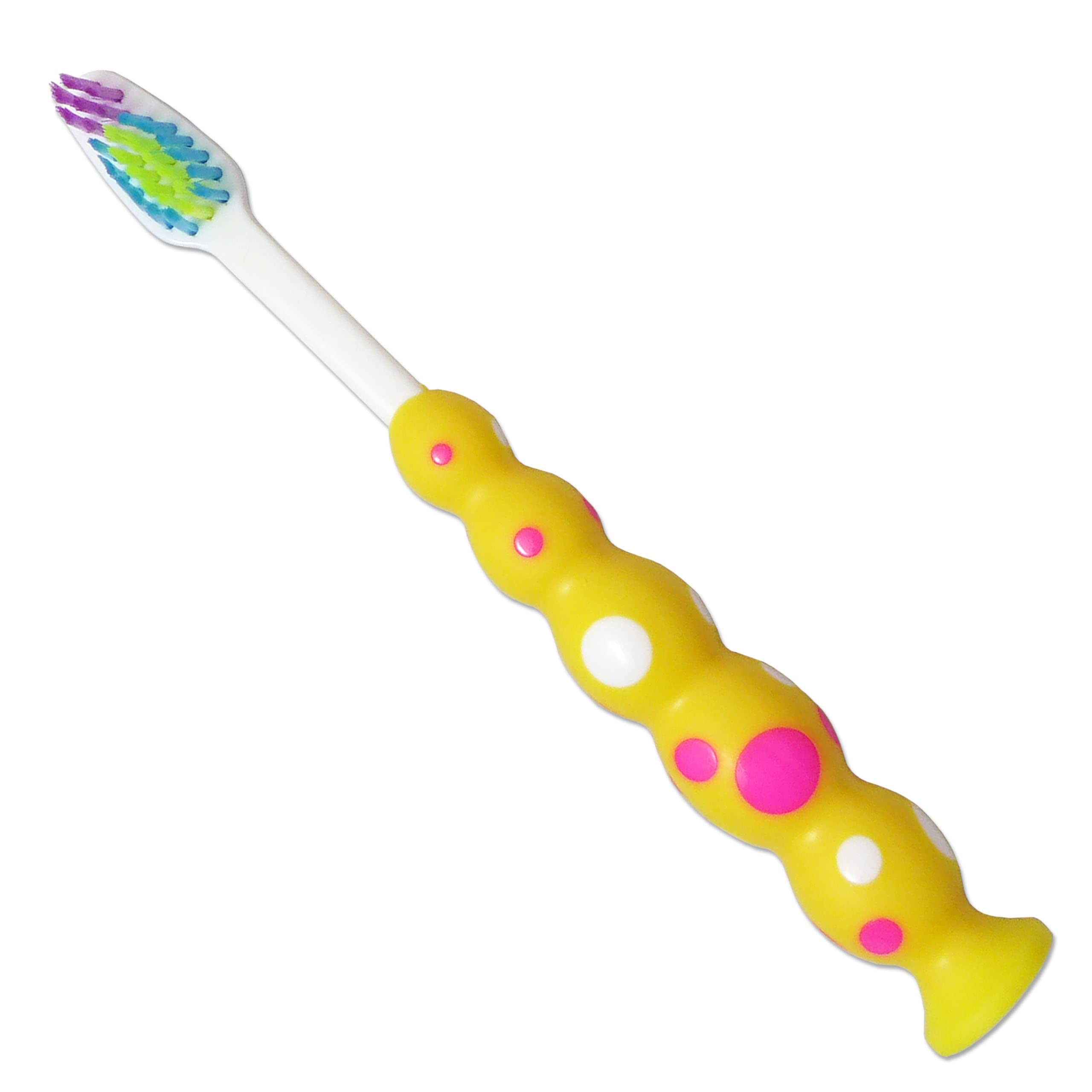 4 Childrens Toothbrushes ~ Bulk Packs Kids Manual Brushes (Sucker)