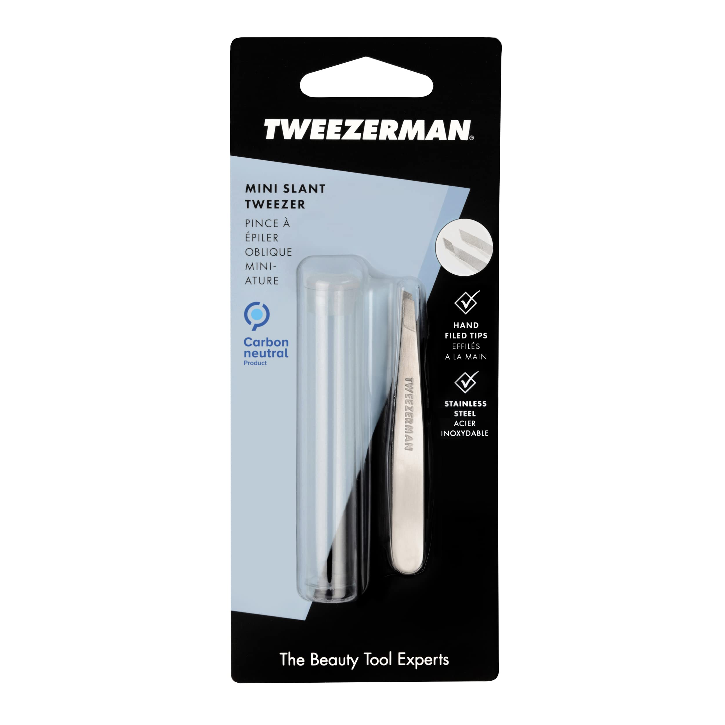 Tweezerman Classic Stainless Steel Mini Slant Tweezer