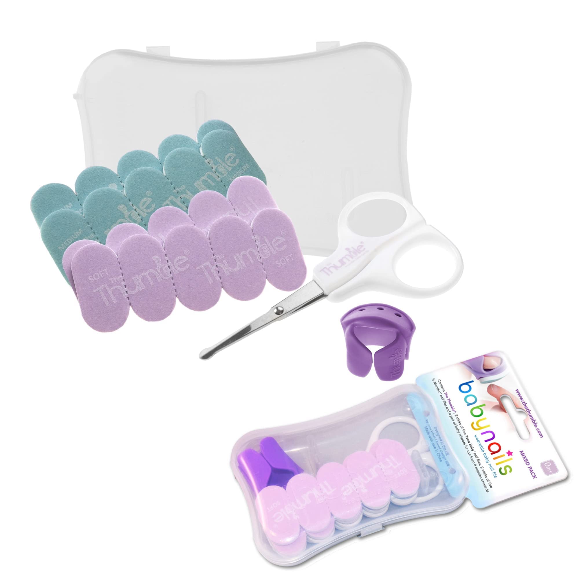 Baby Nails™ - The Wearable Baby Nail File I Mixed Pack with Scissors