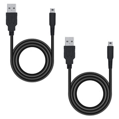 Mcbazel 2Pcs USB Power Charger Cable Cord for Nintendo DSI/ 3DS/ 3DS XL/NEW 3DS / NEW 3DS XL/New 2DS XL/New 2DS/2DS XL/2DS/Dsi XL - Black(1.2M)