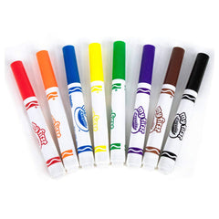 CRAYOLA MyFirst Washable Markers - Assorted Colours (Pack of 8)   Easy-Grip Markers Ideal for Toddlers Hands   Ideal for Kids Aged 12and Months