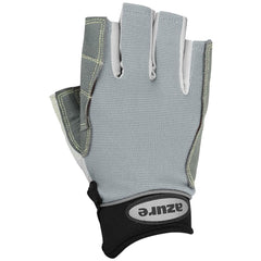 Azure sailing Gloves STOPWATCH FRIENDLY STRONG STITCHING,Best enforced PALM, Breathable -Cut Finger (Grey Medium)