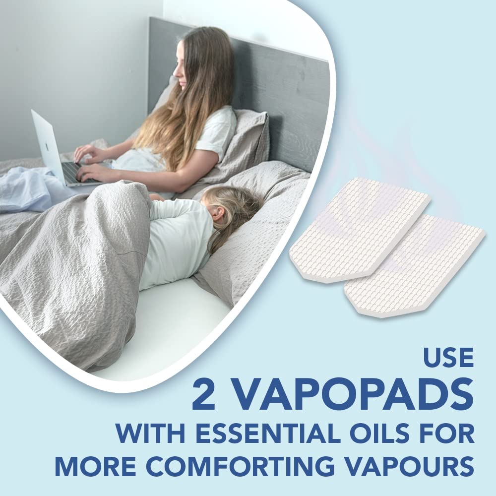 Vicks VapoPads Rosemary & Lavender - Pads with Essential Oils - Pack of 7 - Compatible with our Humidifiers, Inhalers & Diffusers - Suitable for Colds, Congestion - Releases Soothing Vapours - VBR7