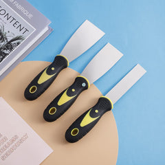 kuou 3 Pcs Wallpaper Scraper, Stainless Steel Paint Scraper Tool Plaster Scraper Set Wall Filler Tool Putty Scraper Set for Wall Decoration-1/1.5/2 Inch