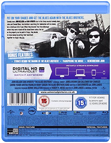 The Blues Brothers (Blu-ray and UV Copy) [1980]