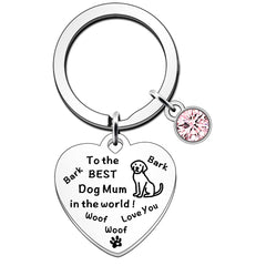 FMCC Dog Mum Gifts for Dog Lovers Keyring-Best Dog Mum Ever Funny Mother's Day for Dog Mum