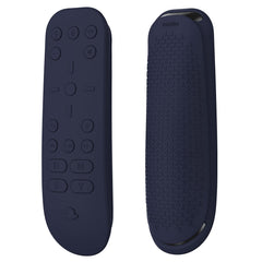 PlayVital Silicone Protective Remote Case for ps5 Media Remote Cover, Ergonomic Design Full Body Protector Skin for ps5 Remote Control - Midnight Blue