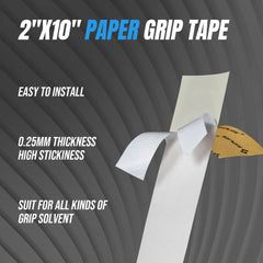 SAPLIZE Golf Grip Tape 2 inches x 10 inches Solvent Activated Double Sided Adhesive Strips for Regripping Golf Clubs Wood Hybrid Iron Wedge Putter, Easy to Peel & Pre Cut, 30 Strips