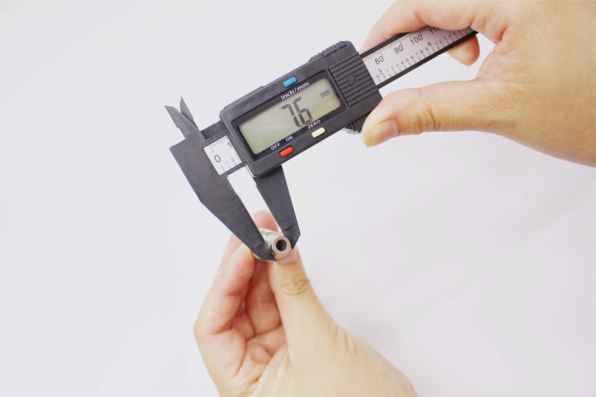 Electronic Digital Caliper 150mm 0-6 inches Vernier Caliper Measuring Tool Large LCD Screen Auto-Off Feature Inch and Millimeter Conversion,with Battery, Water Resistant,Household DIY