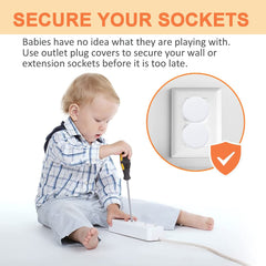 24 Pack Plug Socket Covers UK, Child Baby Plug Socket Covers for Sockets UK