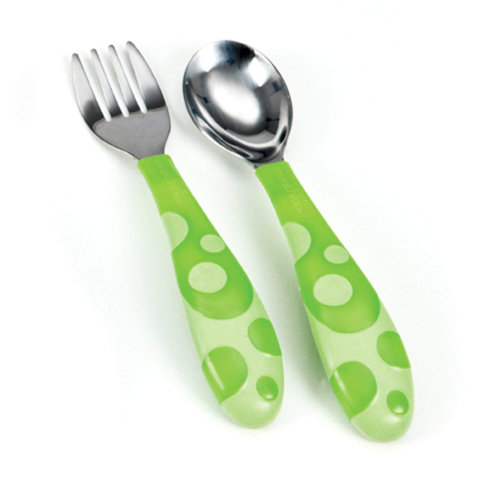 Munchkin Toddler Fork and Spoon Set (1 Spoon and 1 Fork ) Assorted colours