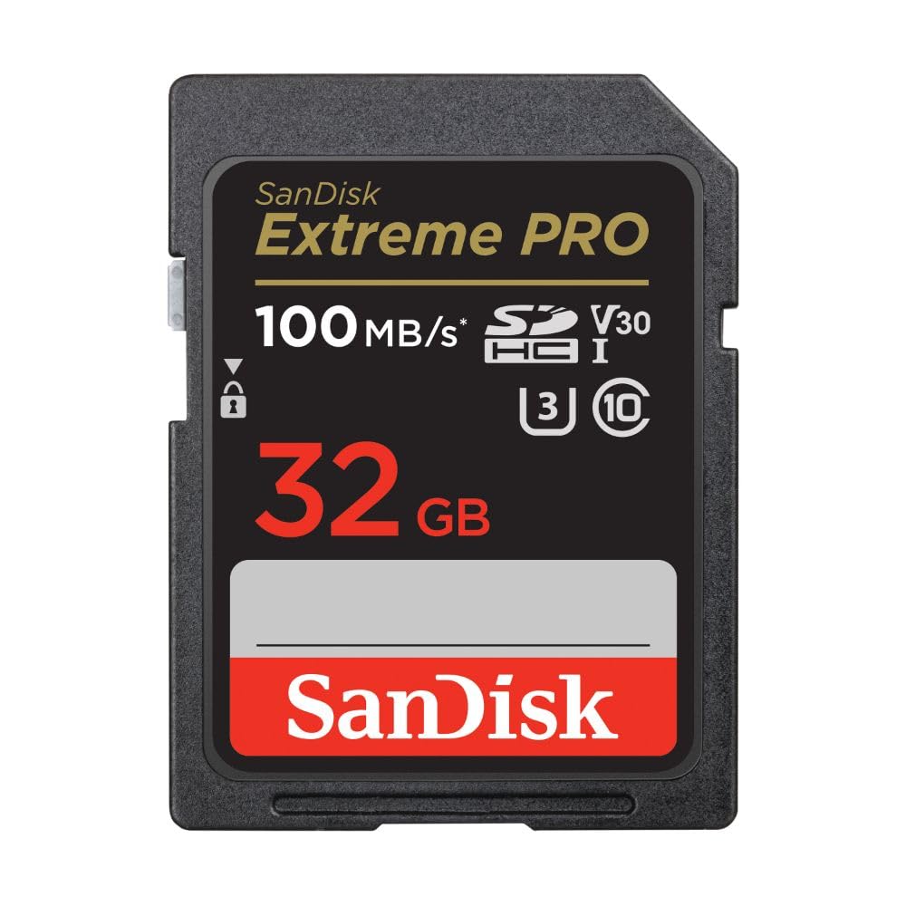 SanDisk 32GB Extreme PRO RescuePRO Deluxe SDHCand card, up to 100MB/s, UHS-I, Class 10, U3, V30