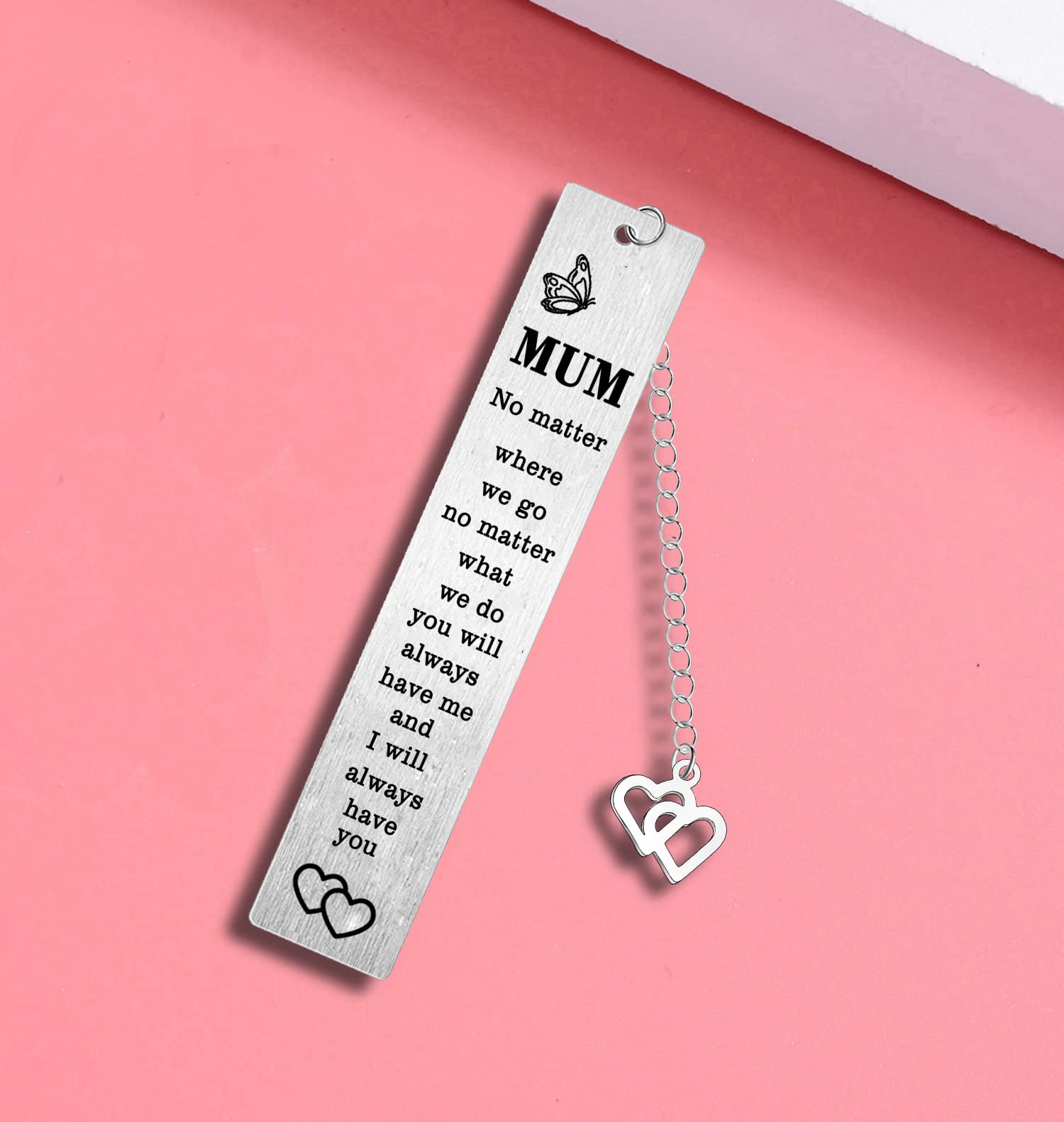 Mum Bookmarks Gifts Mother Bookmarks Mum Bookmark Mothers Day Gifts Ideas from Son Daughter Mother Christmas Birthday Gifts Stainless Steel Book Mark Mum Gifts