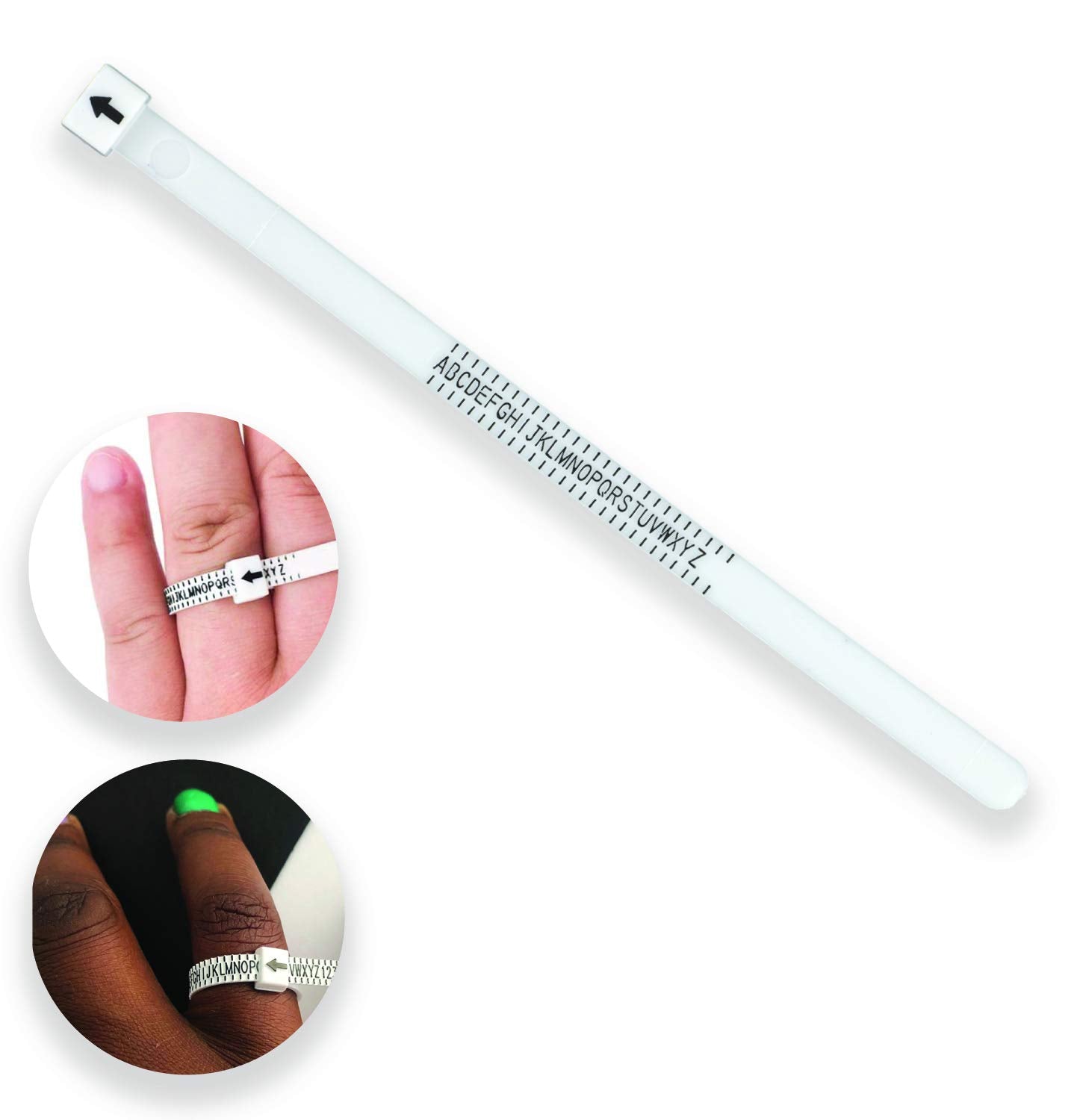 ADASH Ring Sizer UK, A-Z Ring Measurement Tool, with Ring Size Guide Chart for Women & Men, a Handy Ring Gauge UK Sizes