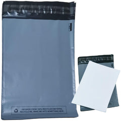 25x Grey Mailing Bags (9x12 inches) - Poly Postal Polythene Self Seal Plastic Posting Envelopes - 100% Recyclable Strong Water & Tear Proof Packaging Mailer Shipping Bags