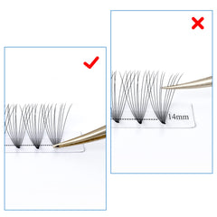 10D Premade Fans Eyelash Extension 320PCS 0.07mm D Curl 9-16mm Mixed Pre Made Fans Lashes Ponited Base Russian Volume Eyelash Extensions(320PCS-10D-0.07-D)