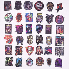 Marvel Avengers Stickers 108 Pcs - Laptop Vinyl Waterproof Sticker for Car Luggage Water Bottle Skateboard Motorcycle Bicycle Decal Graffiti Patches, Superhero Stickers Decal