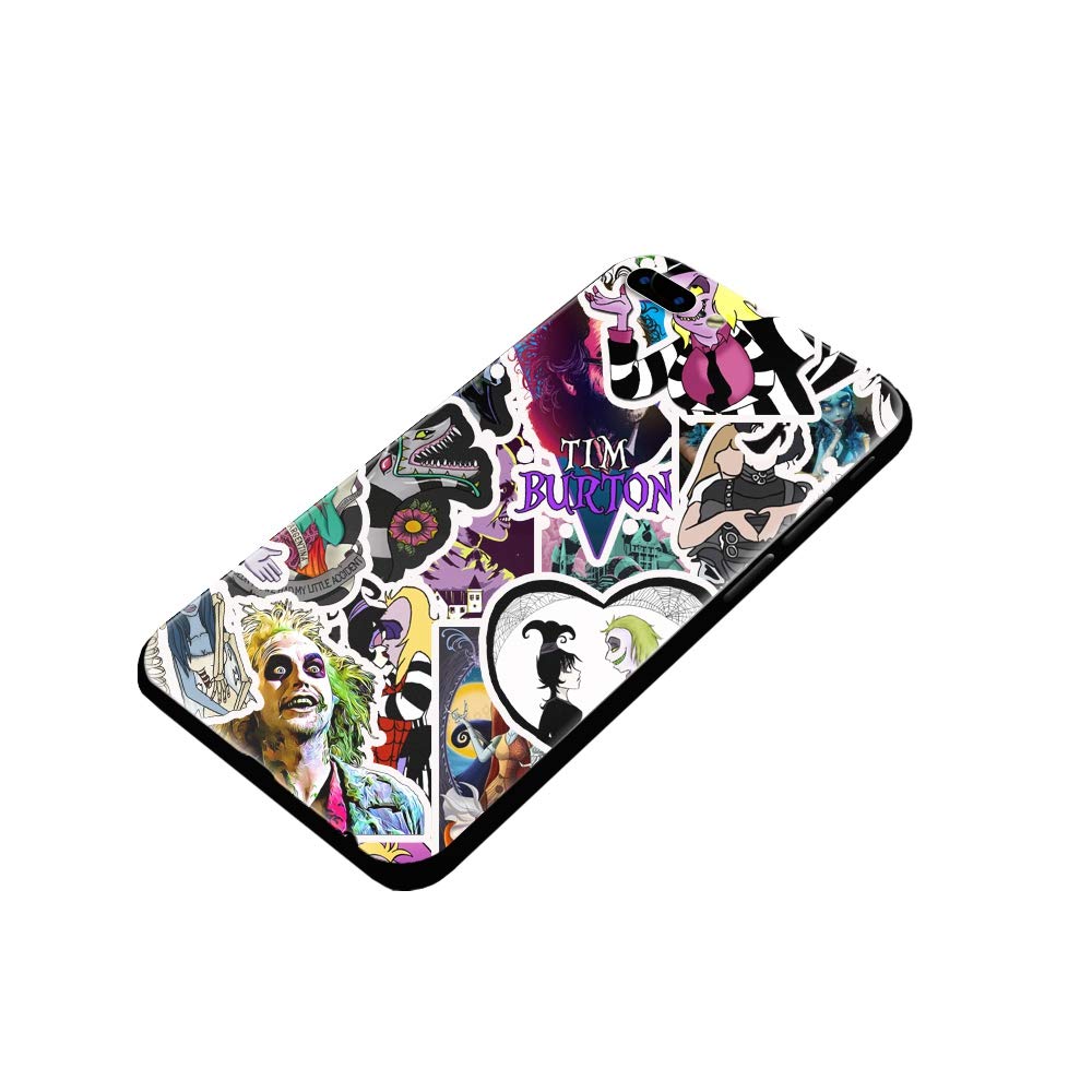 50 Pcs Tim Burton Stickers Vinyl Waterproof Stickers for Laptop Skateboard Water Bottle Guitar Luggage Phone Computer Scrapbook Car Bike,Movies Edward Scissorhands Stickers for Teens Children Adults