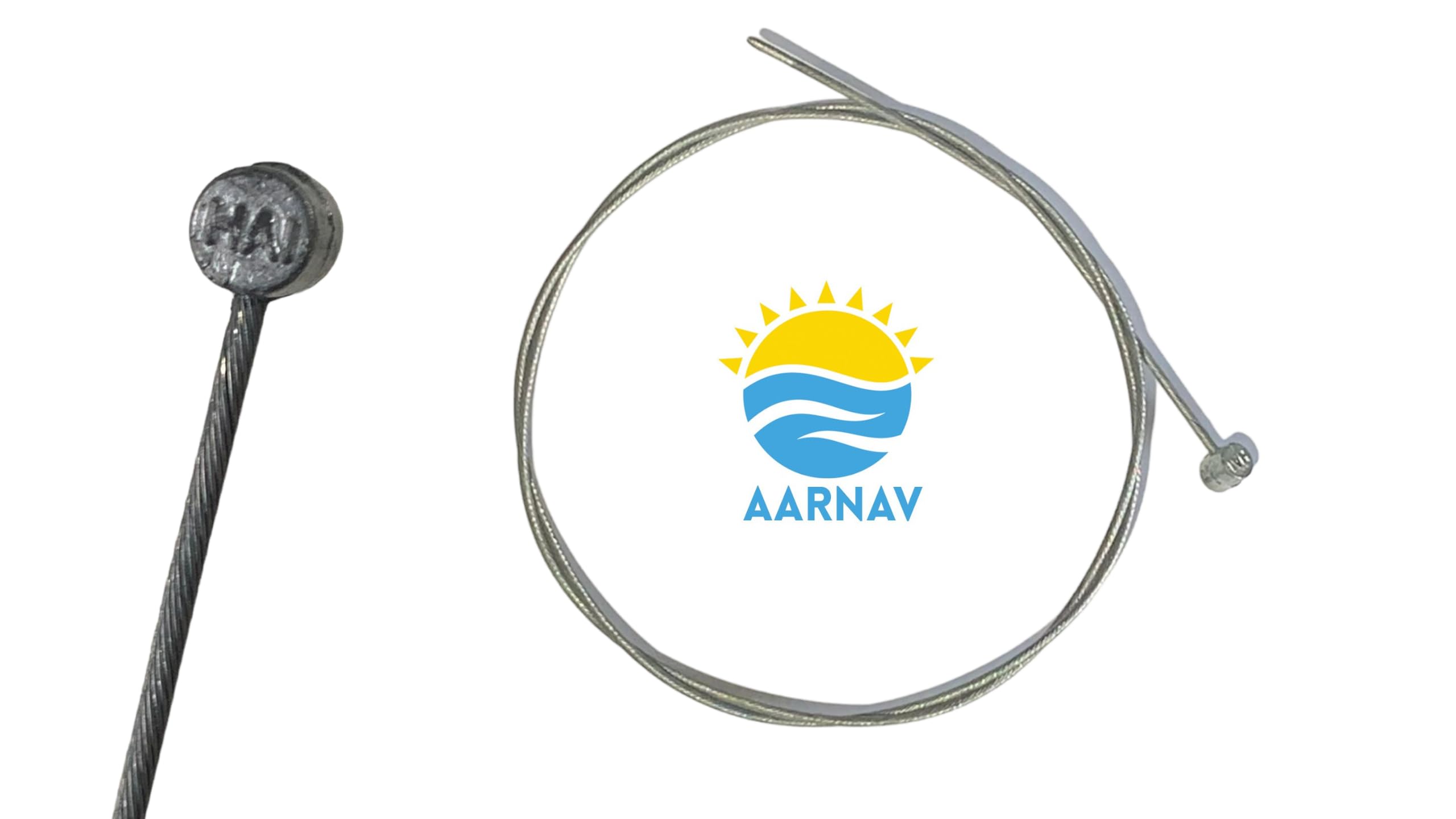 AARNAV 2 Pieces Bike Brake Cable, Universal Standard Inner Brake Cable Front and Rear Inner Cabler Bicycle Brake Cable for Road Bike/Mountain Bike/MTB