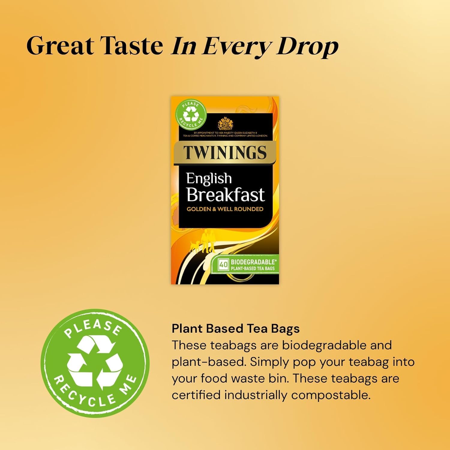 Twinings English Breakfast x50 Tea Bags 125g