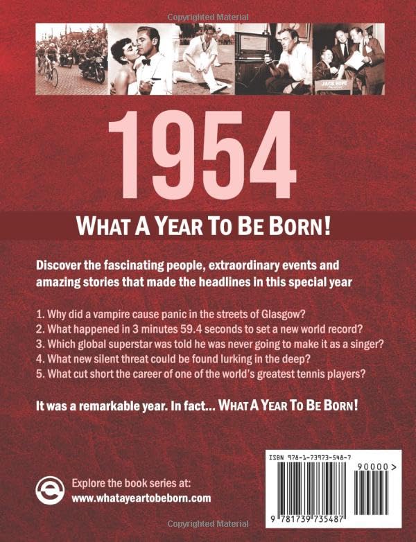 1954: What A Year To Be Born!: A Birthday Gift to Treasure (What A Year To Be Born Series)