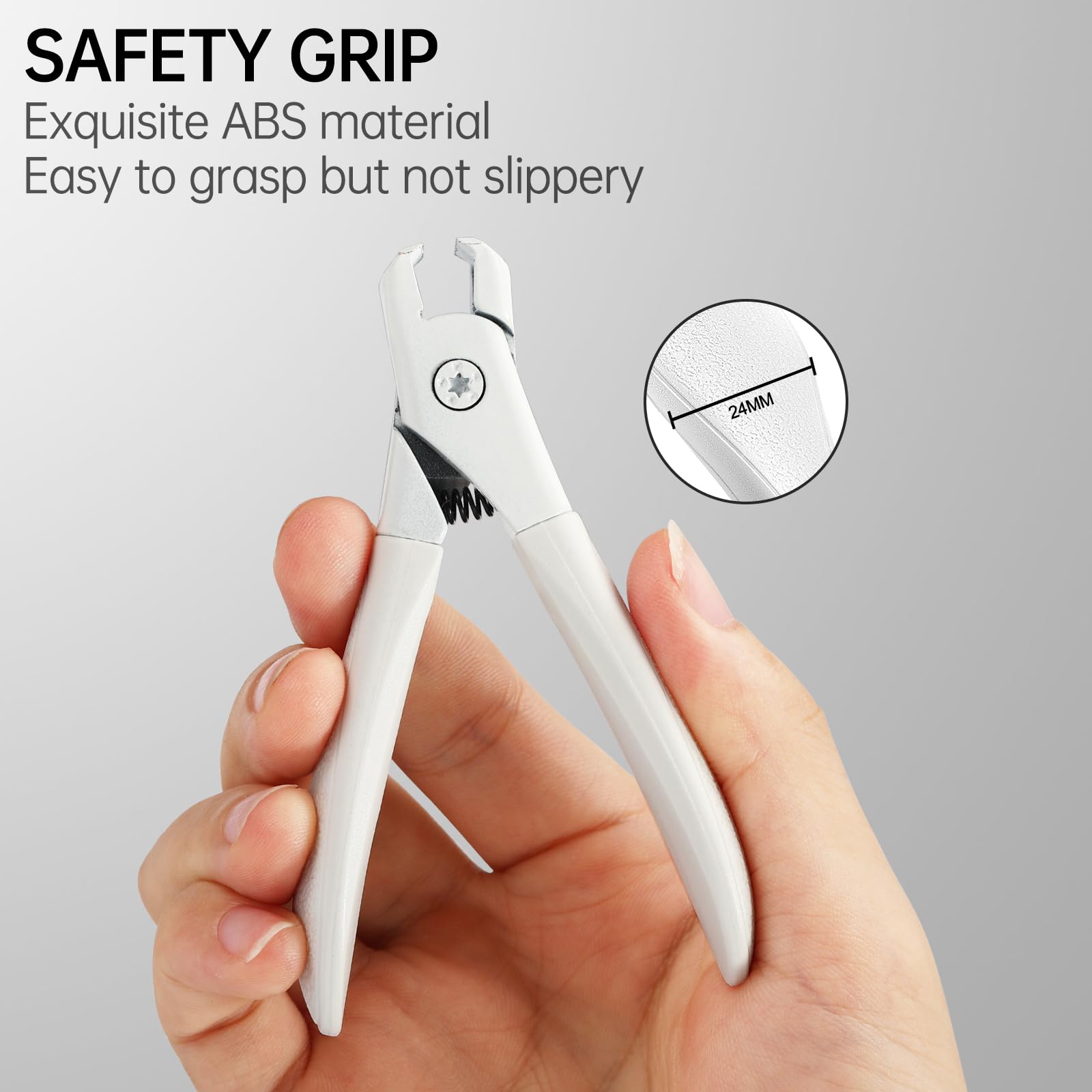 Nail Clippers for Thick Nails Start Makers Toenail Clippers Wide Jaw Fingernail and Toenail Cutter Heavy Duty Nail Clipper Sharp Curved Toe Nail Clippers for Men and Women, White (CN01)