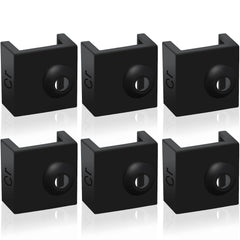 6 PCS 3D Printer Hotend Silicone Sock Heater Block Silicone Cover for Ender 3/3 Pro/3 V2, Ender 5/5 Plus/ 5 Pro, CR 10 Series, MK7/ 8/9 3D Printer Hotend