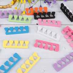 20 Pcs Sponge Toe Separators，Finger Divider Spacer Toe Finger Separator Dividers for Women Nail Art Accessories(Multiple Colour)