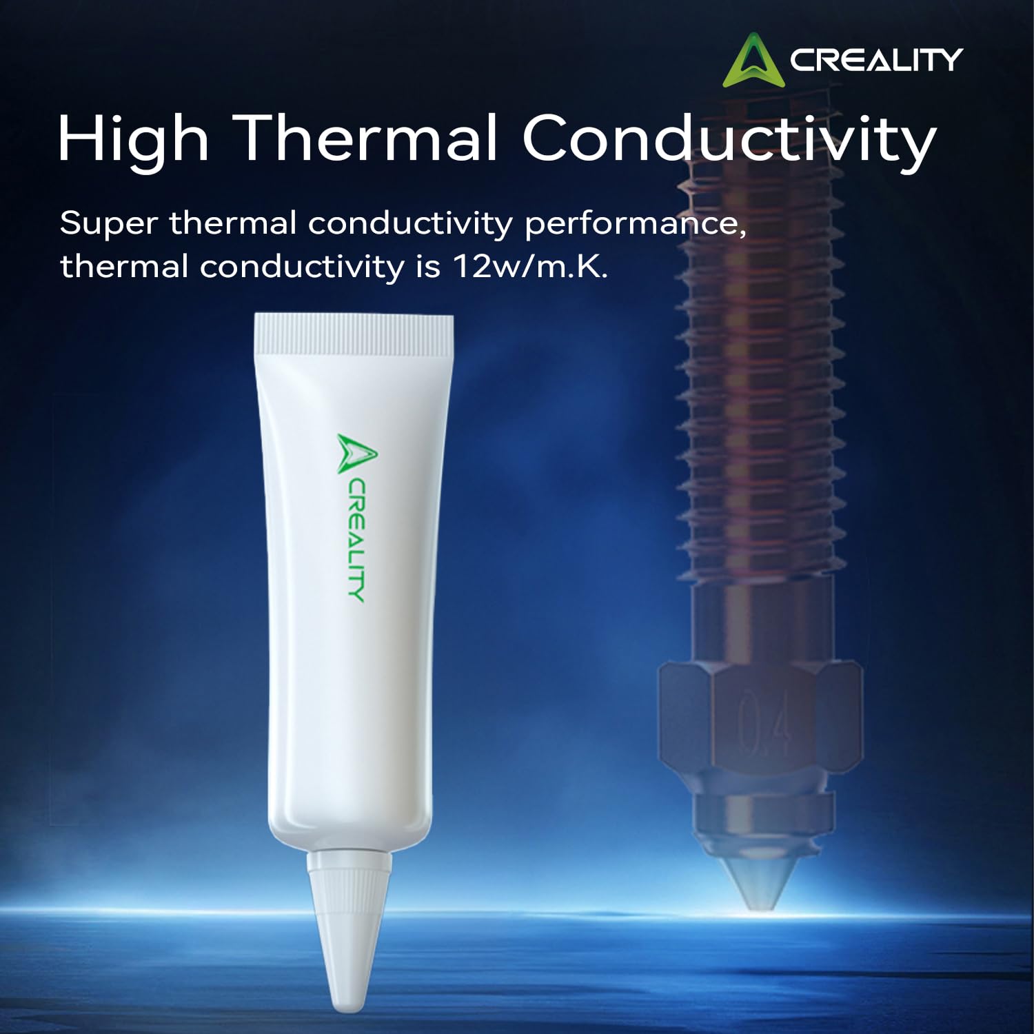 Creality Official Thermal Grease 10g 1PCS for 3D Printer, Strong Thermal Conductivity, Insulation and No Corrosion, Safe and Environmentally Friendly, High and Low Temperature Resistance