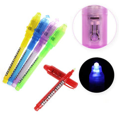 MALEDEN Invisible Ink Pen, Spy Pen with UV Light Magic Marker Kid Pens for Secret Message and Party Goody Bag Stuffer (6)