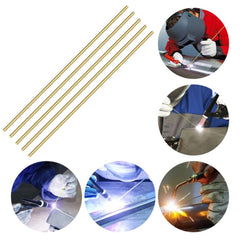 5PCS 2mm Brass Rod, Metal Solid Round Brass Rod Pin Lathe Bar Stock for RC Model Airplane Helicopter DIY Craft - 300mm Length