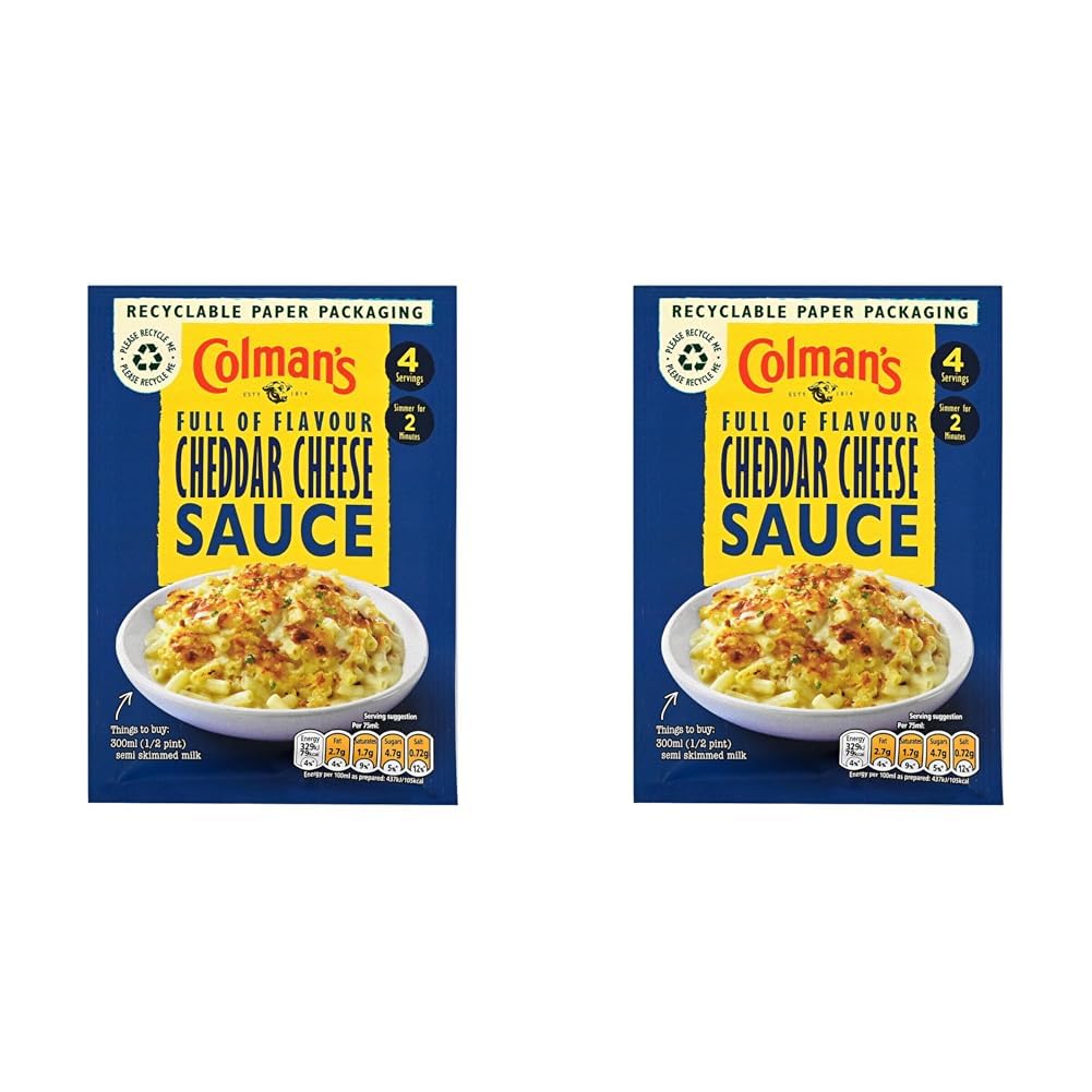 Colman's Cheddar Cheese Sauce Mix, 40g (Pack of 2)