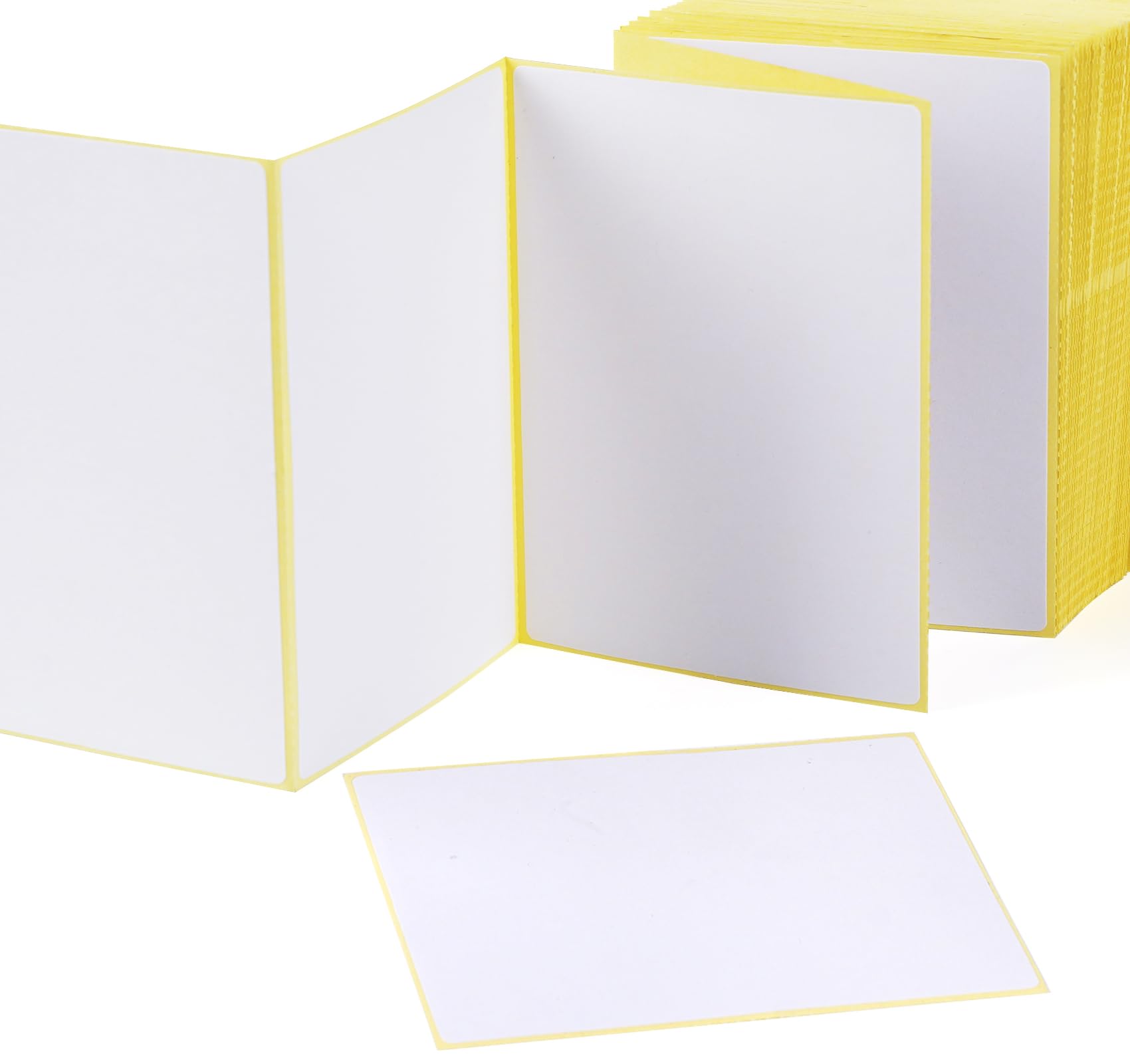 100 Large Plain White Sticky Postage Labels Stickers 100 x 75 mm, 4 X 3 inches Blank Self Adhesive Address Labels