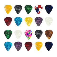 20 PCS Guitar Picks, 4 Different Thickness Colorful Guitar Pick Non-slip Plectrums for Electric, Acoustic, or Bass Guitar Includes 0.46mm 0.71mm 0.96mm 1.2mm