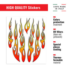 4R Quattroerre.it 32100 Stickers Flames, 20 x 24 cm