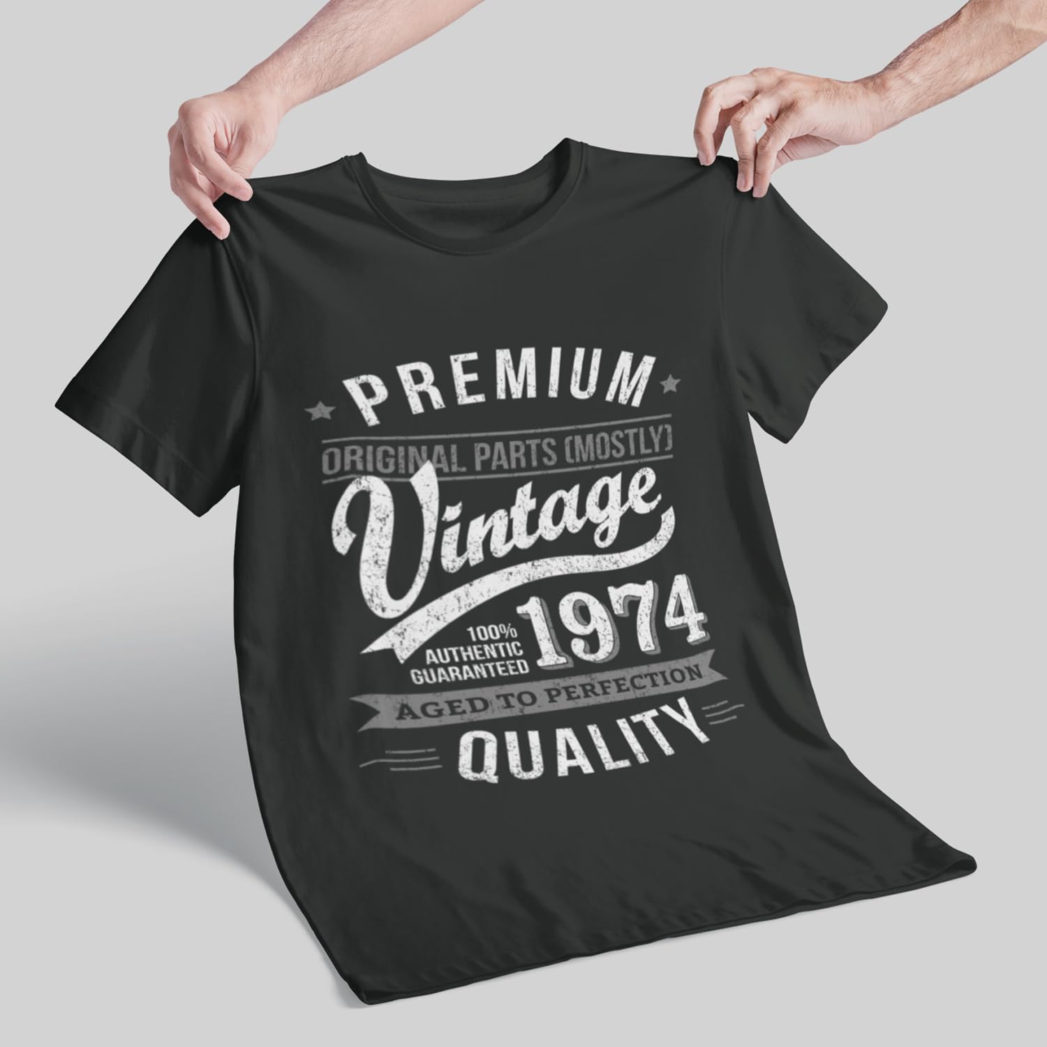 My Generation T-Shirts Vintage Year - Aged to Perfection - 50th Birthday Gift   Present Mens T-Shirt Charcoal Grey 2XL