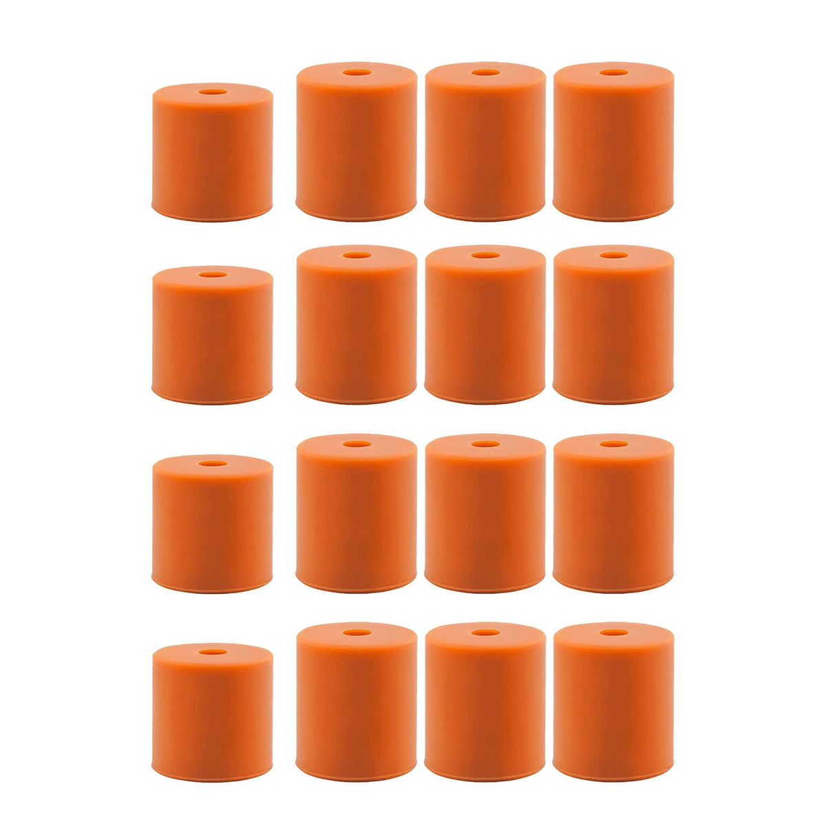 3DMAN Heatbed Silicone Levelling Column, Solid Bed Mounts, 12 PCS 18 mm and 4 PCS 16 mm Stable Hotbed Tool, Heat-Resistant Silicone Buffer for 3D Printers (16 PCS)