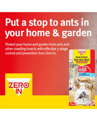 Zero In Dual Action Gel Ant Bait Station- Twinpack, Honey, Safely Enclosed, Kills Ant Nests, Ready-To-Use (Pack of 2)