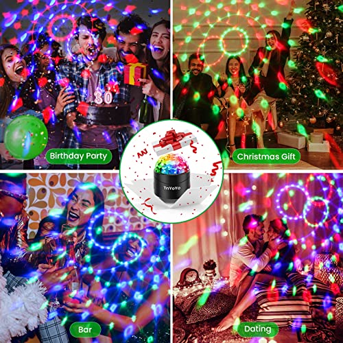 Disco Lights, Disco Ball 7 RGB Color with Remote, Disco Lights Sound Activated Party Lights, USB Powered Disco Ball Light for Parties, Birthday, Festival, Bar, Car, Wedding, Kids, Home