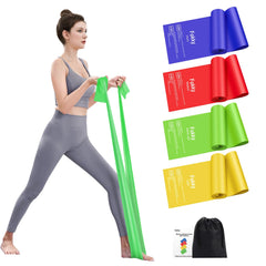 2M Resistance Bands, Fokky Fitness Exercise Bands with 4 Different Resistance Levels, Long Resistance Bands Set Women/Men, Ideal for Strength Training,Yoga,Gym,Pilates