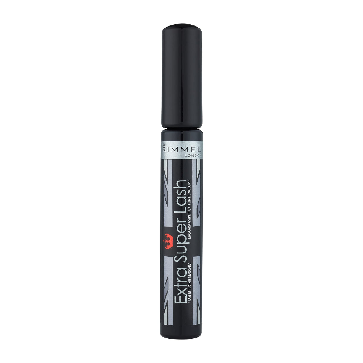 RIMMEL LONDON - Extra Super Lash Building Mascara - Defines, Lengthen & Curl Lashes - With Hydrogel For Healthy Looking Finish - Enriched With Vitamin E - No Clumping - 101 Black Black