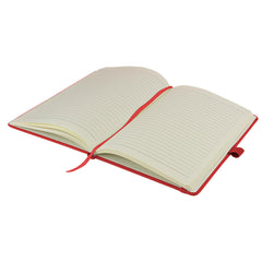 A5 Notebook Writing Pad New Lined Hardback Journal Notepad Notes Diary Pad (Red)