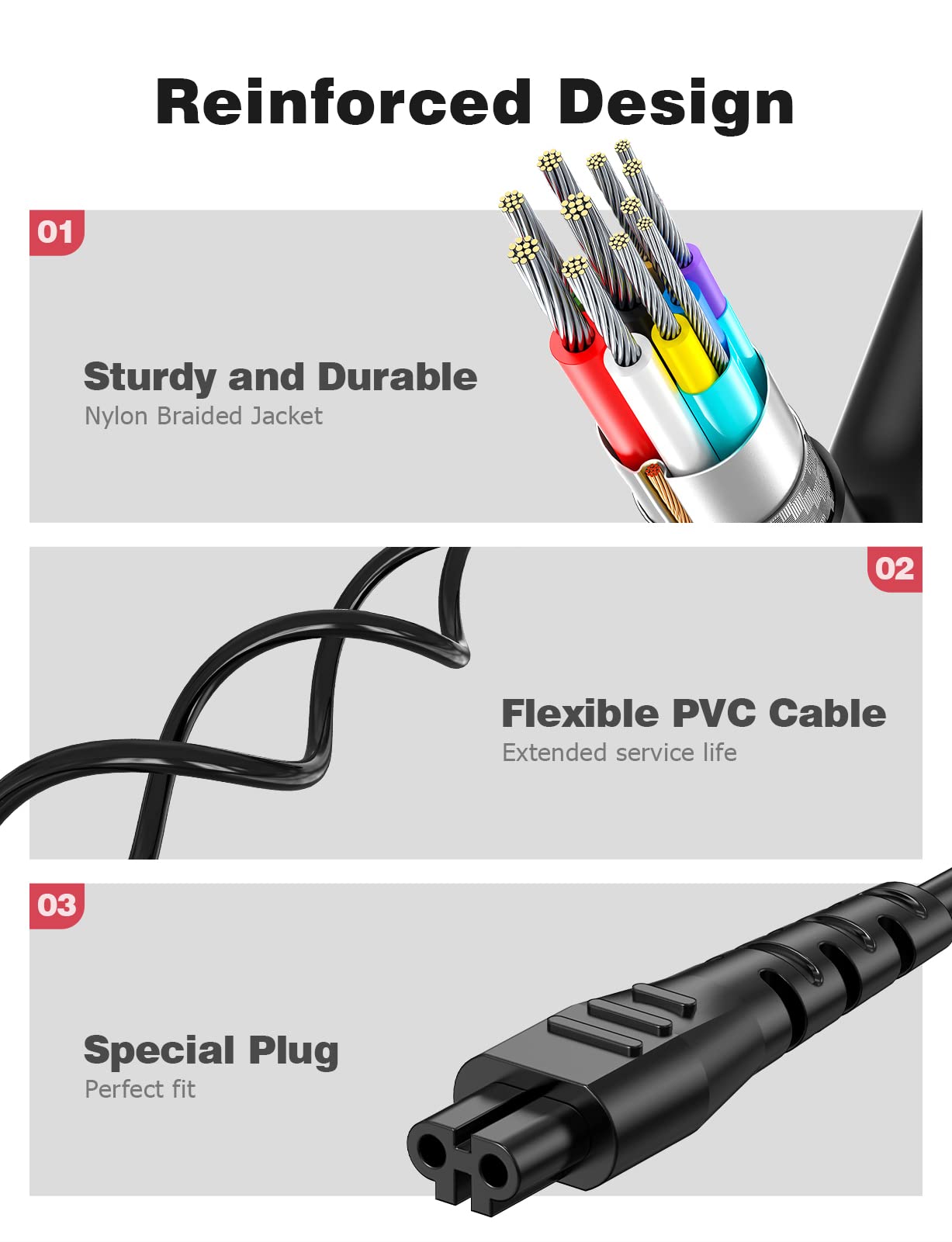 Charger Cable Compatible with Remington Shaver 2Pack, Mellbree USB Charger Cable Compatible with Remington HC4250, HC4255, F3, PF7500, MB4200, MB4130, XR1330, XR1350, XR1400, XR1470, XR1430