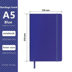 Lefute A5 Notebook, Journal Notebook A5 Notepad Notebook for Office School Home Business Writing & Note Taking 80gsm（Blue）