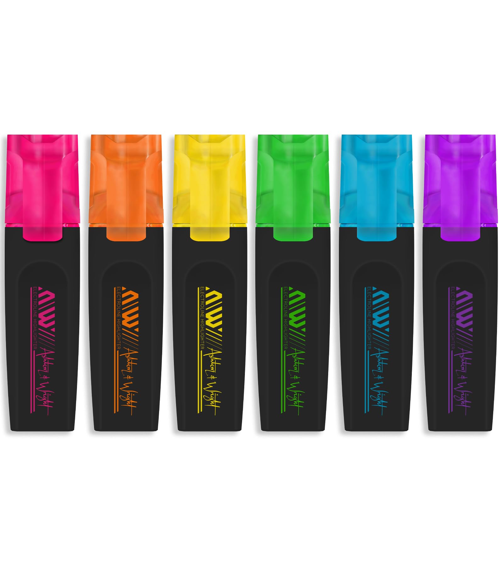 Ashton and Wright - ElectroLine Classic Highlighters - Neon 6 Pack