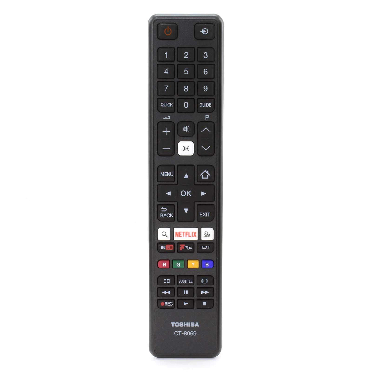 Genuine CT-8069 Remote Control for Toshiba TV 24D3753DB 43V6763DB 49L3653DB 43U6663DB 43U6763DB 32D3653DB 32D3753DB 32W3753DG 43L3753DB 43U5766DB 49L3658DB 32L3753DB 32W3753DB