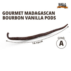 Madagascan Bourbon Vanilla Pods Grade A Planifolia Sweet and Creamy by Vanilla Mart (10 Pods)