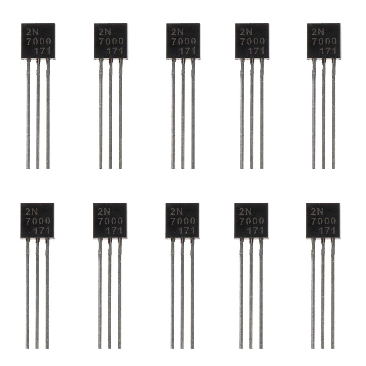 BOJACK 2N7000 MOSFET Transistor 200mA 60V N-channel Feld Effect Transistor TO-92 (Pack of 100 Pcs)