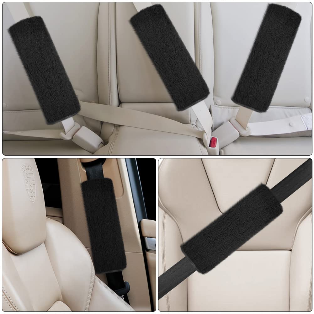 AOMIG Soft Car Seat Belt Pad Cover, 2 Pack Universal Car Safety Seat Belt Strap Shoulder Pad for Adults Kids Women & Men, Seatbelt Protector Cover Pads for Sedan SUV Trucks