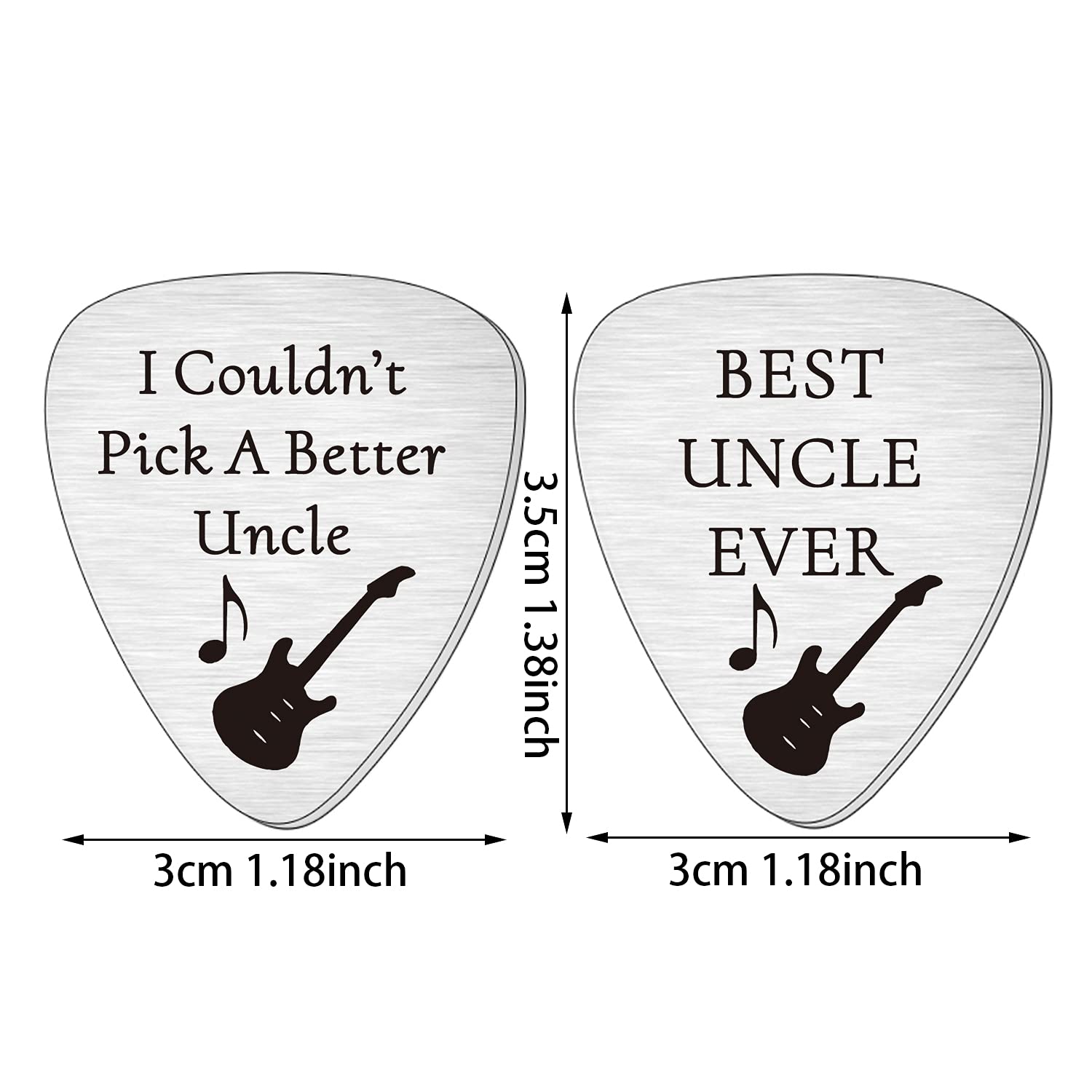 SMARGO I Couldn't Pick A Better Uncle Guitar Picks Plectrum For Fathers Day Birthday Christmas Presents Best Uncle Ever